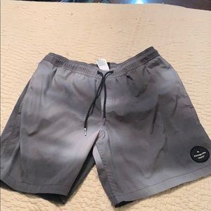 Quiksilver Gray Boardriding Swim Trunks